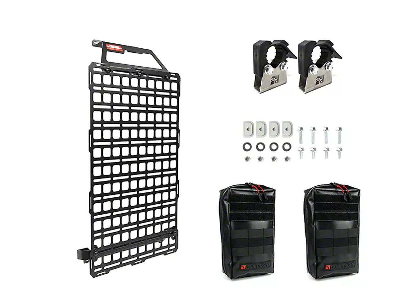 BuiltRight Industries 2015+ Ford F-150 & Raptor Seat Back Tech Plate MOLLE Panel - Stage 1&2 Kit - 111020