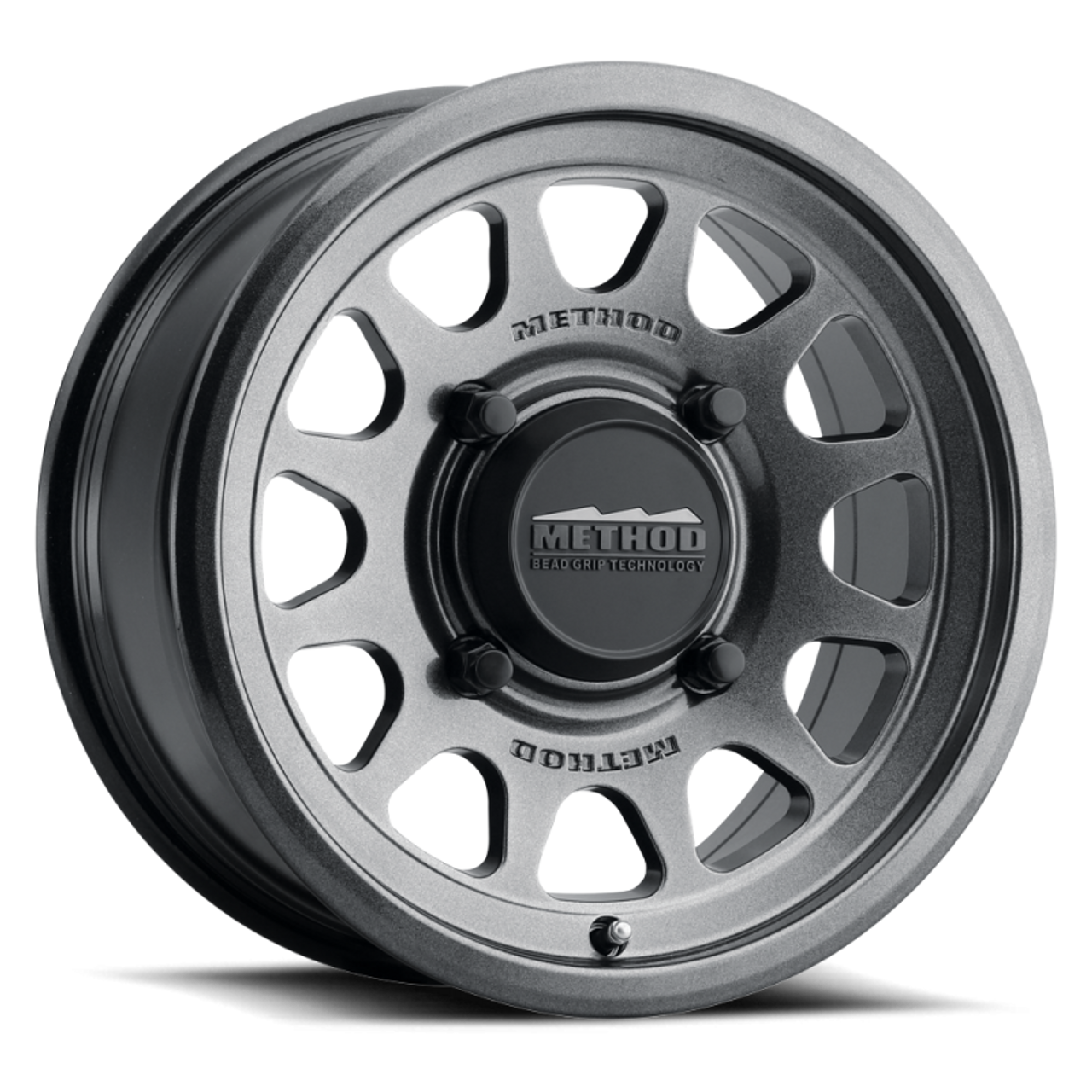 Method MR414 Bead Grip 15x10 / 6+4/25mm Offset / 4x136 / 106mm CB Graphite Wheel - MR414510471264