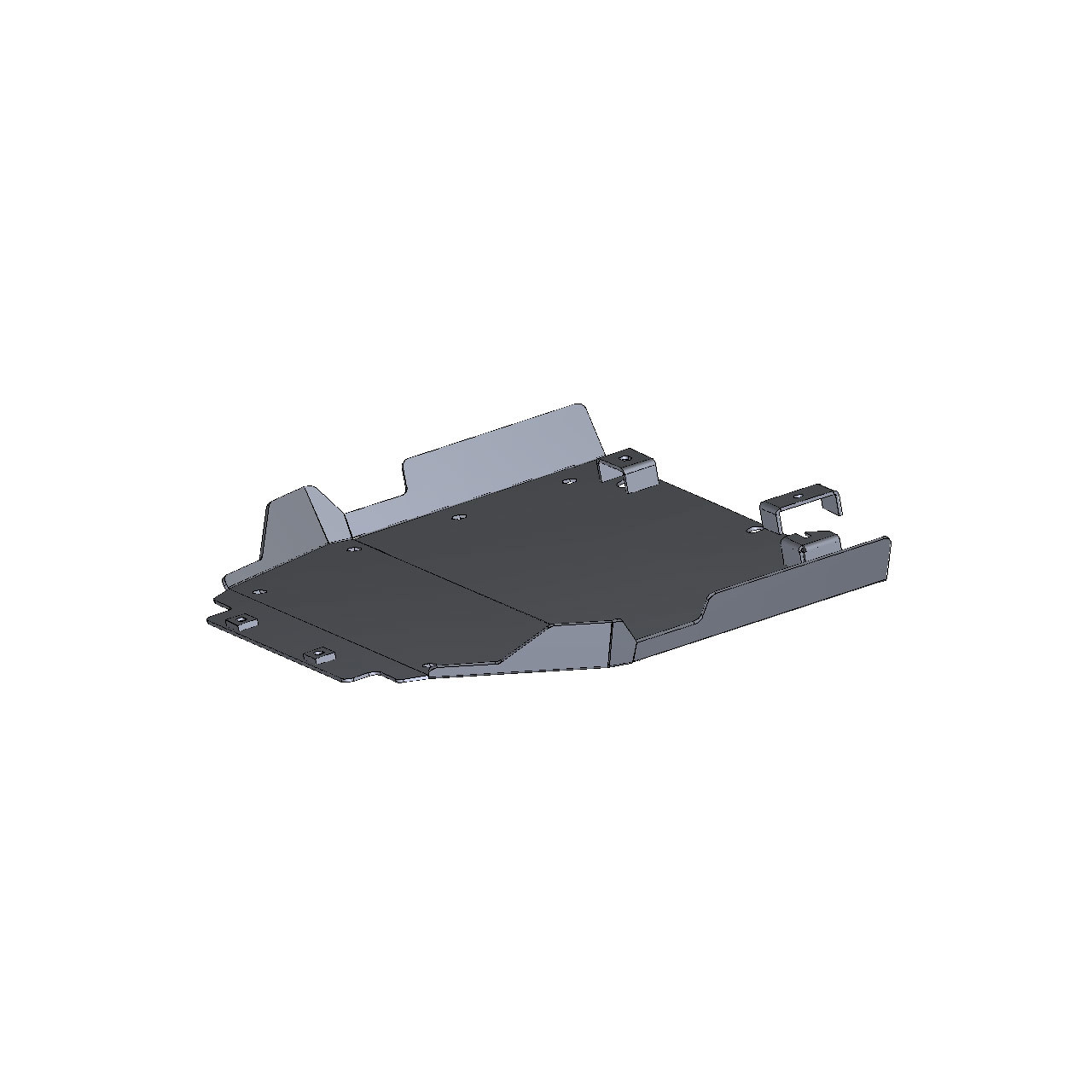 IAG Rock Armor Transmission Skid Plate for 2021+ Ford Bronco - CAD Design 1