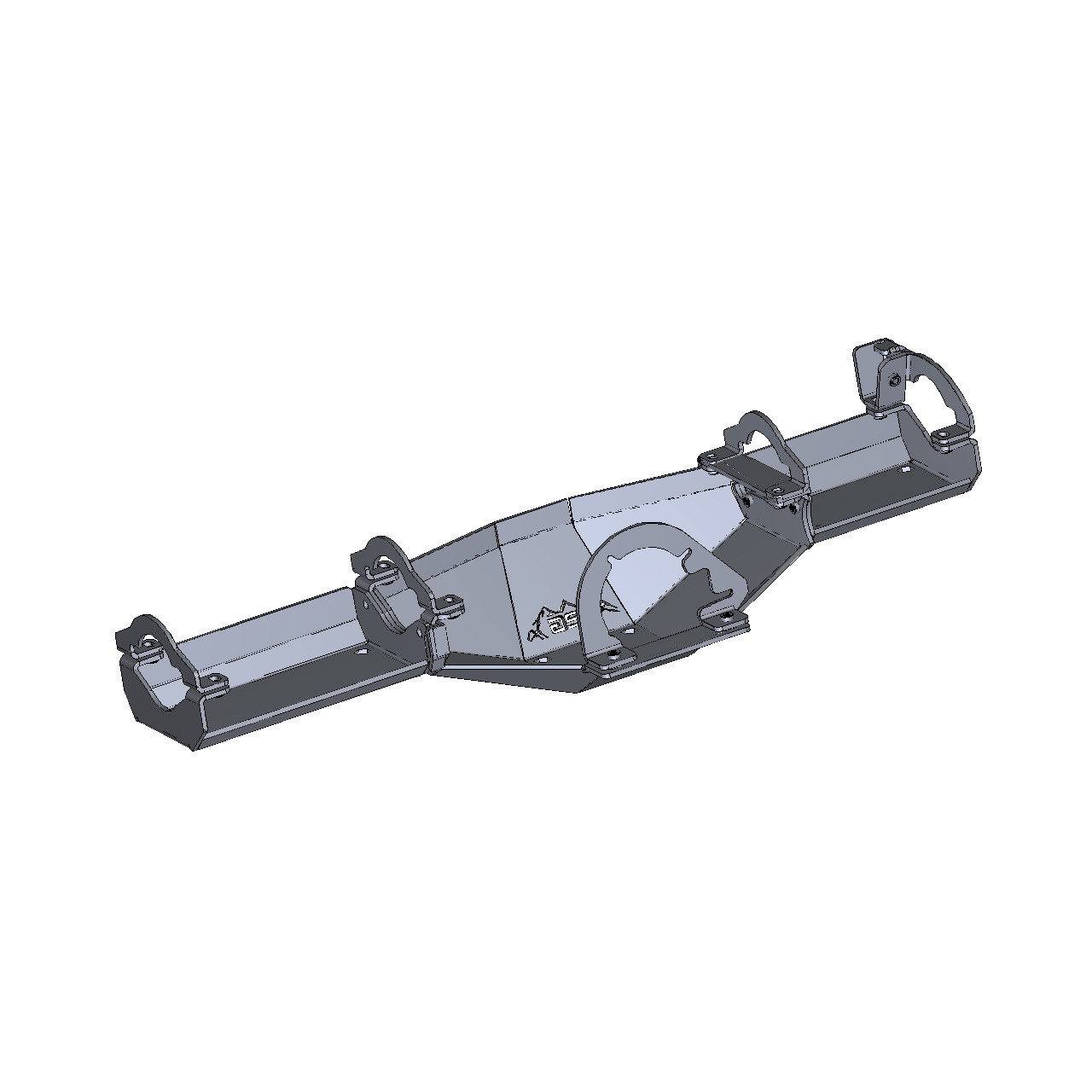 IAG Rock Armor Rear Differential Skid Plate for 2021+ Ford Bronco - CAD Design 1