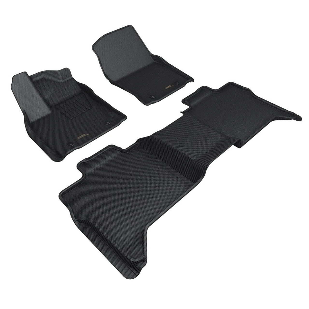 3D MAXpider 2022+ Toyota Tundra Crew Max Kagu 1st & 2nd Row Floor Liner - Black - L1TY28801509