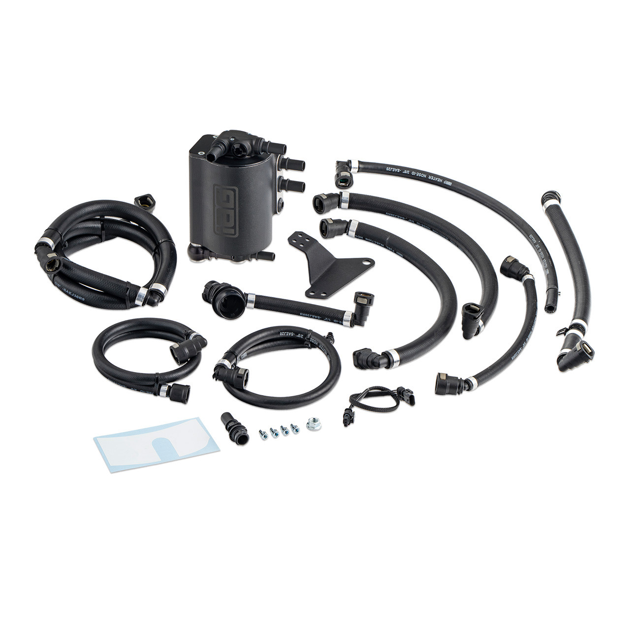 IAG Air Oil Separator AOS For 17-23 Ford F-150 & Raptor 3.5L EcoBoost - Black Layout