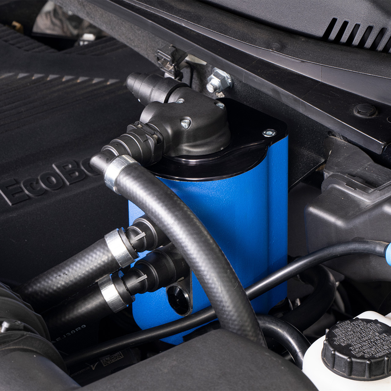 IAG Air Oil Separator AOS For 17-23 Ford F-150 & 17-25 Raptor 3.5L EcoBoost - Installed 2
