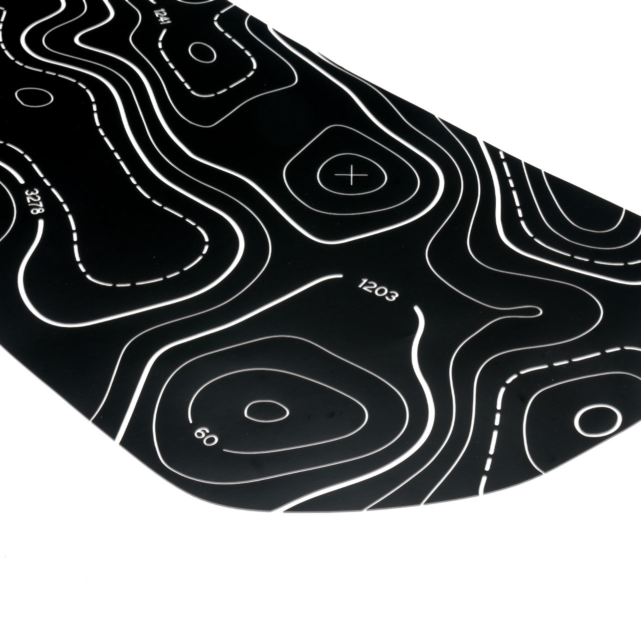 IAG Off-Road Front Hood Graphic - Topography Design fits 21+ Ford Bronco - Vinyl Close-up
