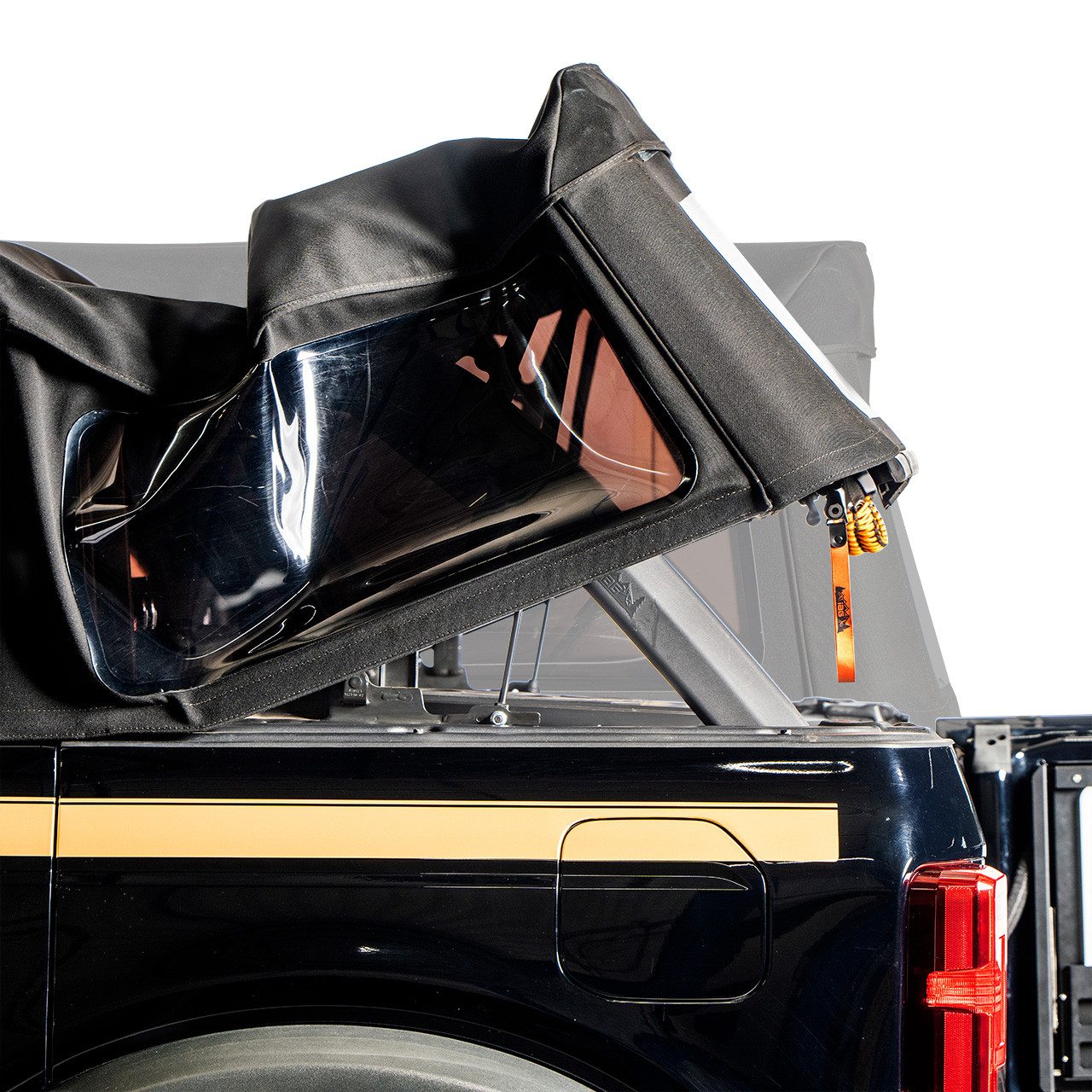 IAG EZ-Pull Soft Top Release For 2021+ Ford Bronco 4 Door With Soft Top - Working Comparision