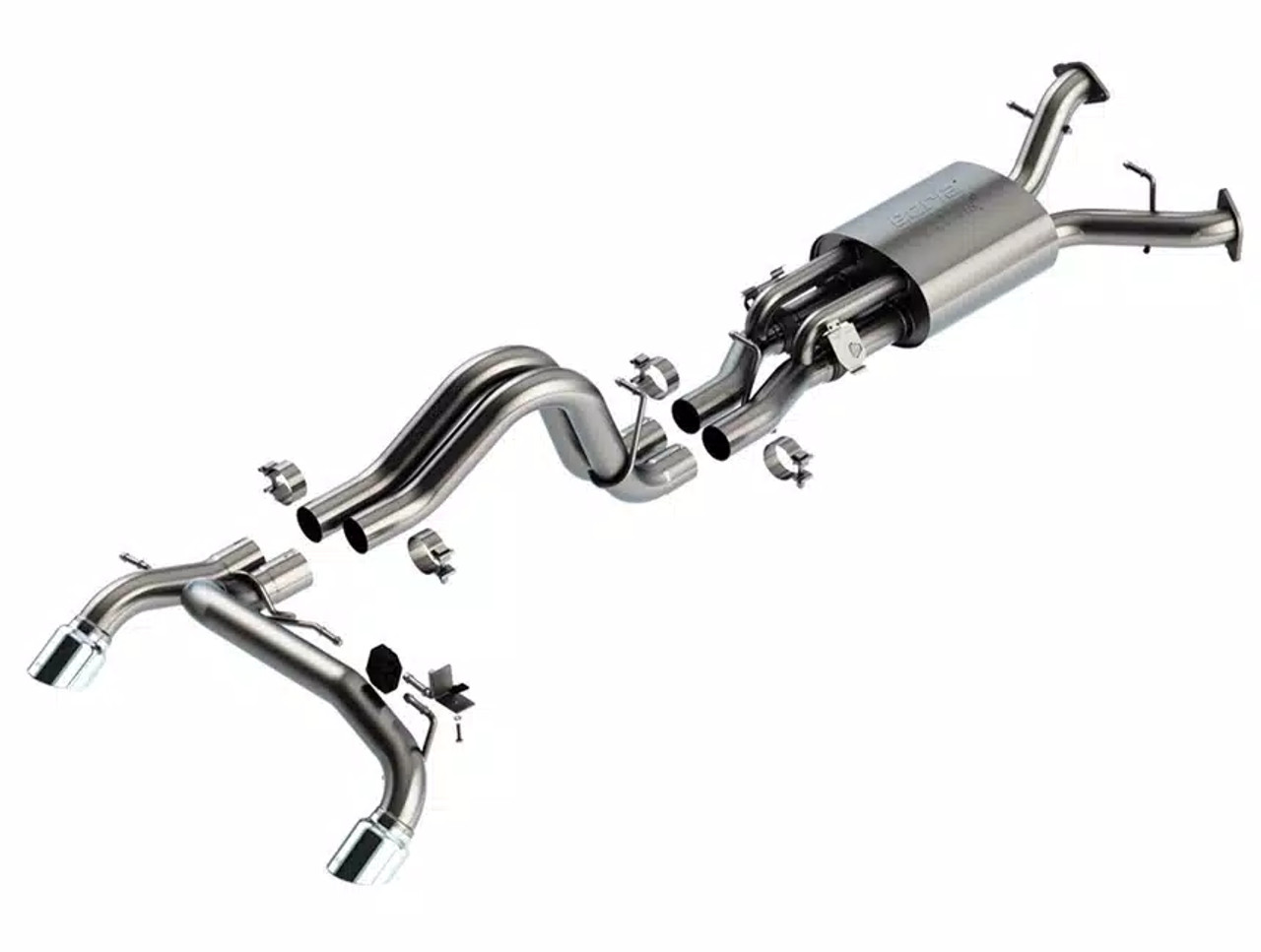 Borla 22-24 Ford Bronco Raptor V6 Turbo AT 2WD / 4WD ATAK Catback Exhaust w/ 4in Chrome Tips - 140934