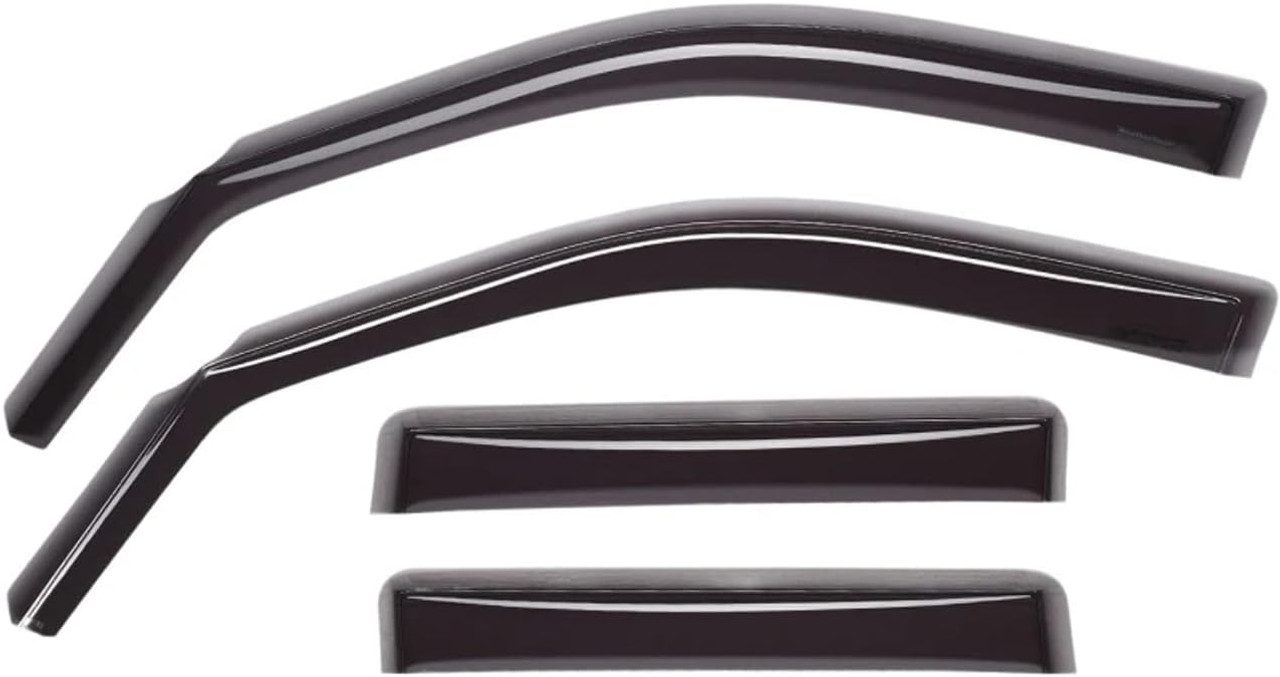 WeatherTech 15-20 Ford F-150 Super Crew / 17-20 Raptor) FR & RR Side Window Deflectors - Dark Tint - 82765IM