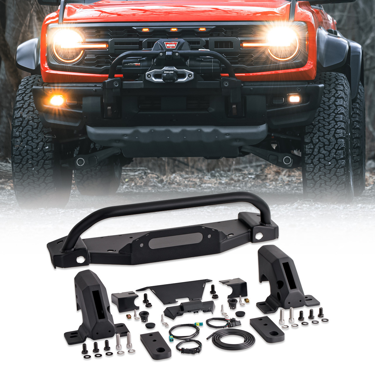 IAG I-Line Heavy Duty Winch Mount For 2021+ Ford Bronco (Modular