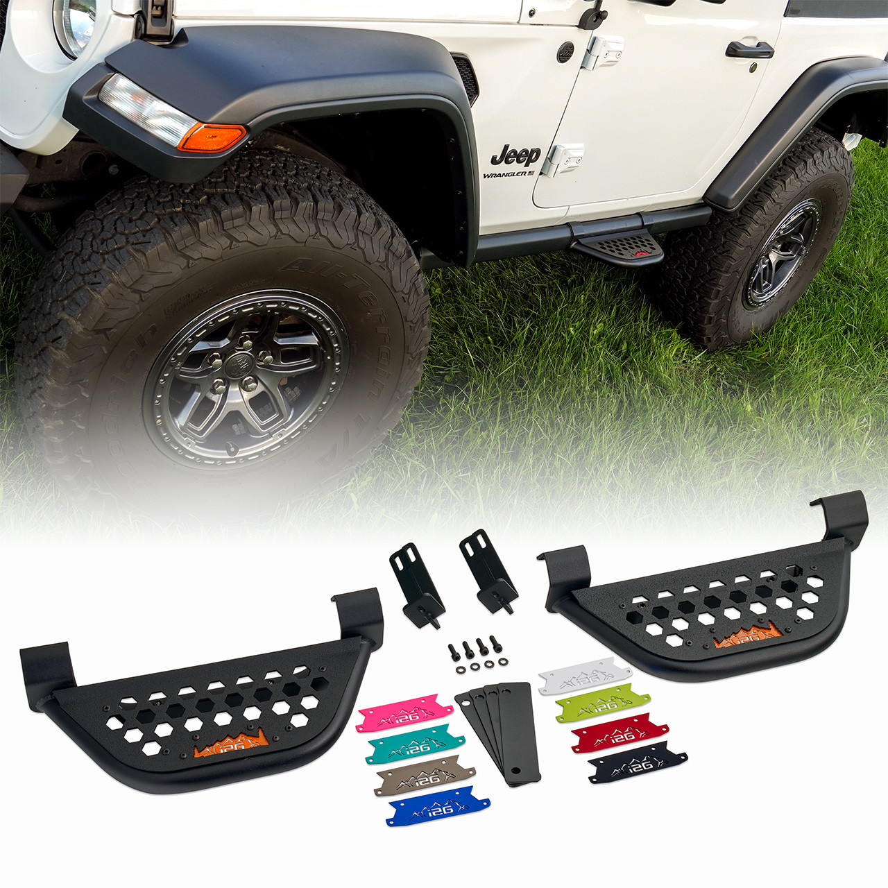 IAG EZ-Step® Add on (1 Pair) for 2018+ Jeep Wrangler 4 Door / 2020+ Gladiator - Layout