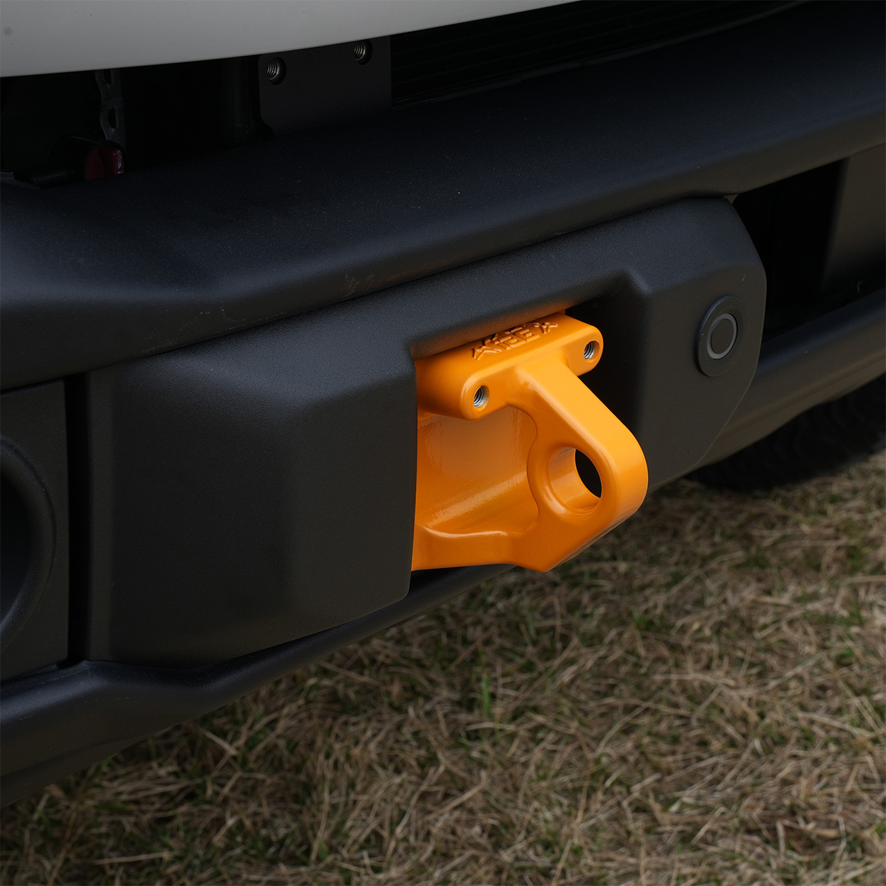 IAG Off-Road FMS Recovery Point Set for 21+ Ford Bronco - Orange Install - Close-up