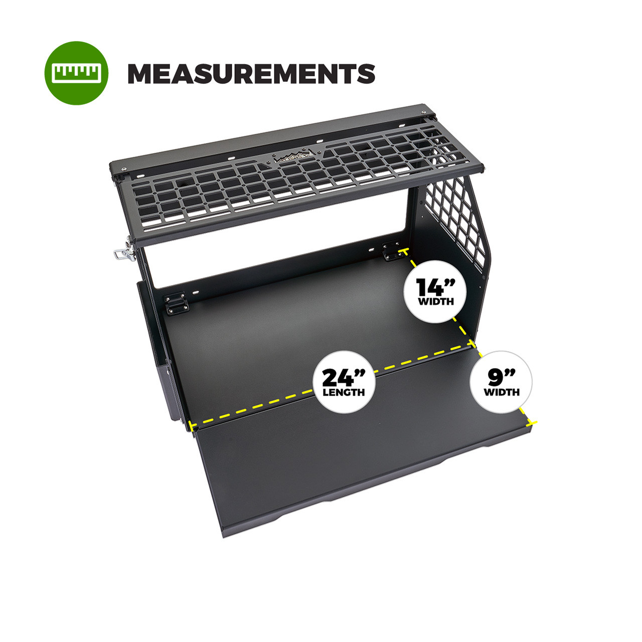 IAG Off-Road Multilevel Tailgate Table for 2021+ Ford Bronco
