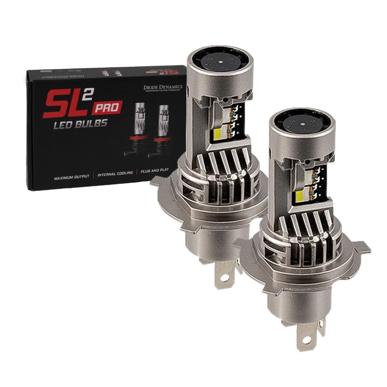 Diode Dynamics H4 White SL2 Pro LED Bulbs (Pair) - DD0492P
