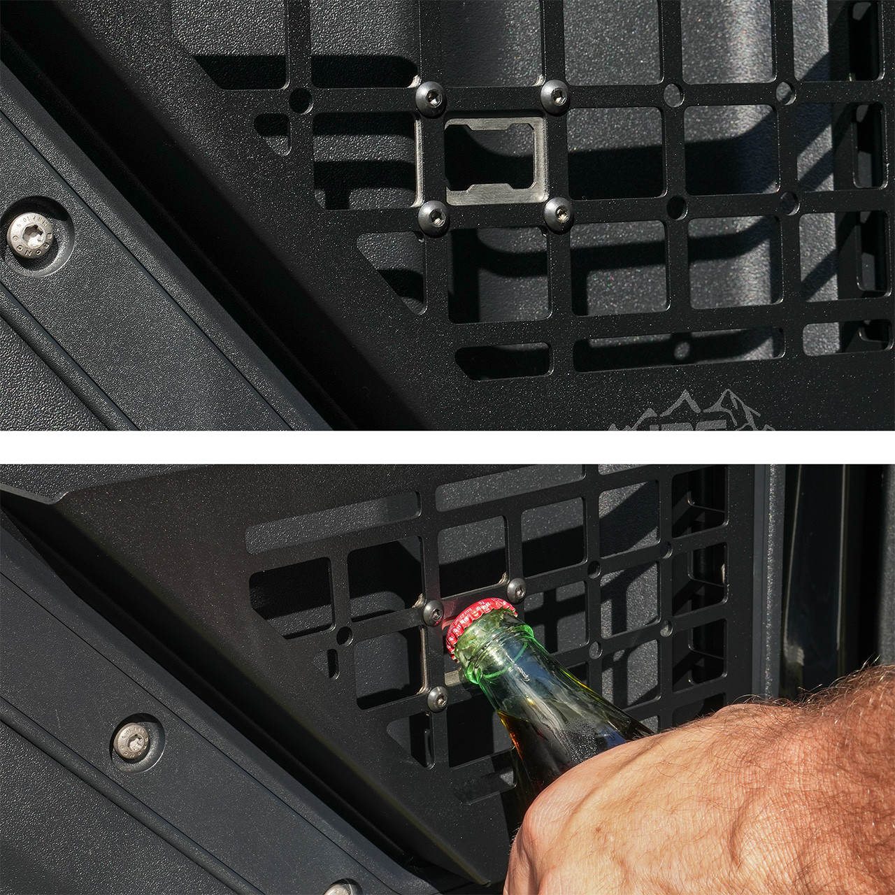 IAG Front Black Steel MOLLE Door Bin For 2021+ Ford Bronco