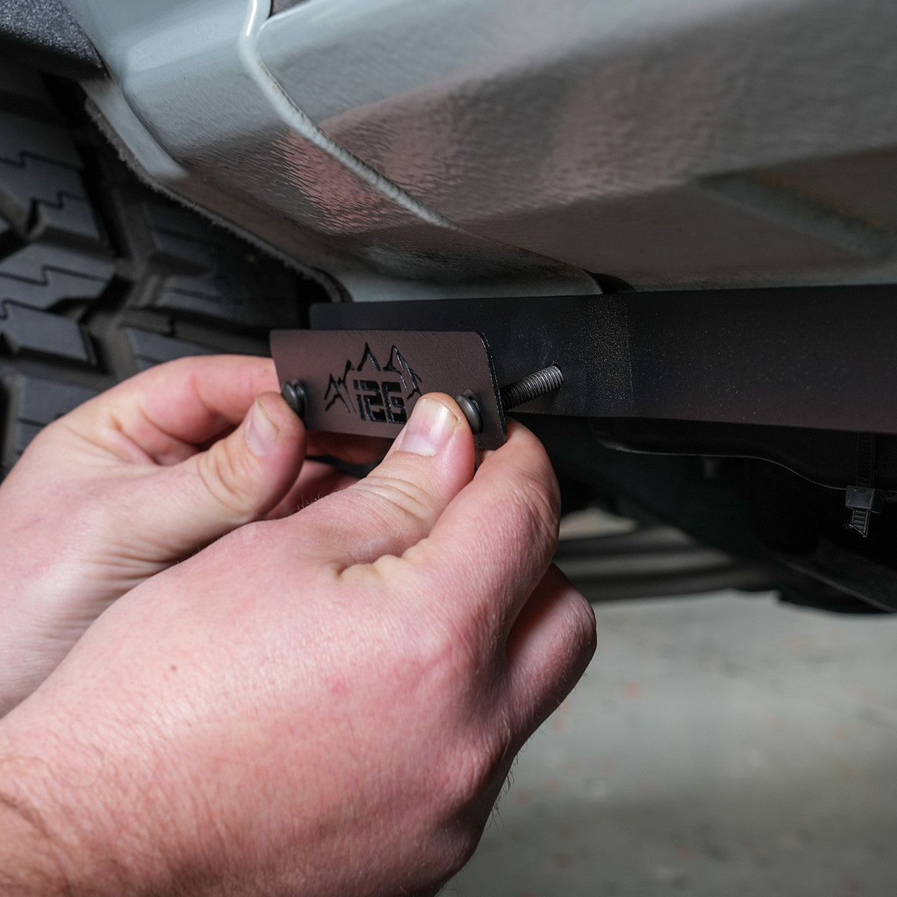 IAG Pinch Weld Covers - Logo Plate Install