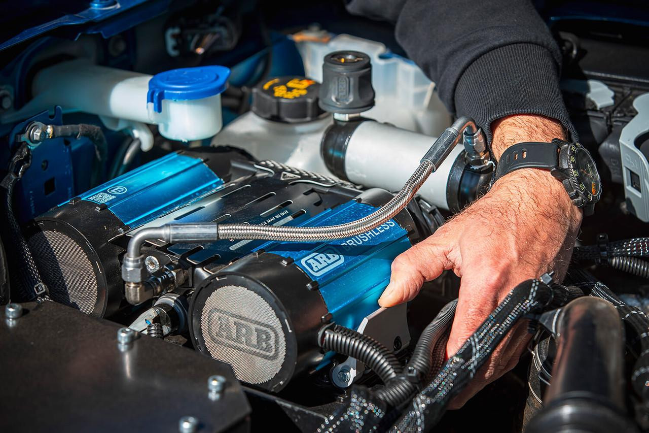 ARB Brushless Twin Motor Onboard 12V Air Compressor - Installed