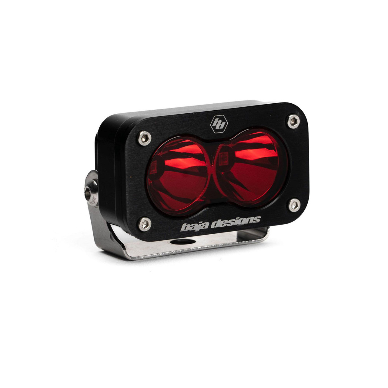 Baja Designs Universal S2 LED Series Auxiliary Light Pod - Spot/Red - 540120RD