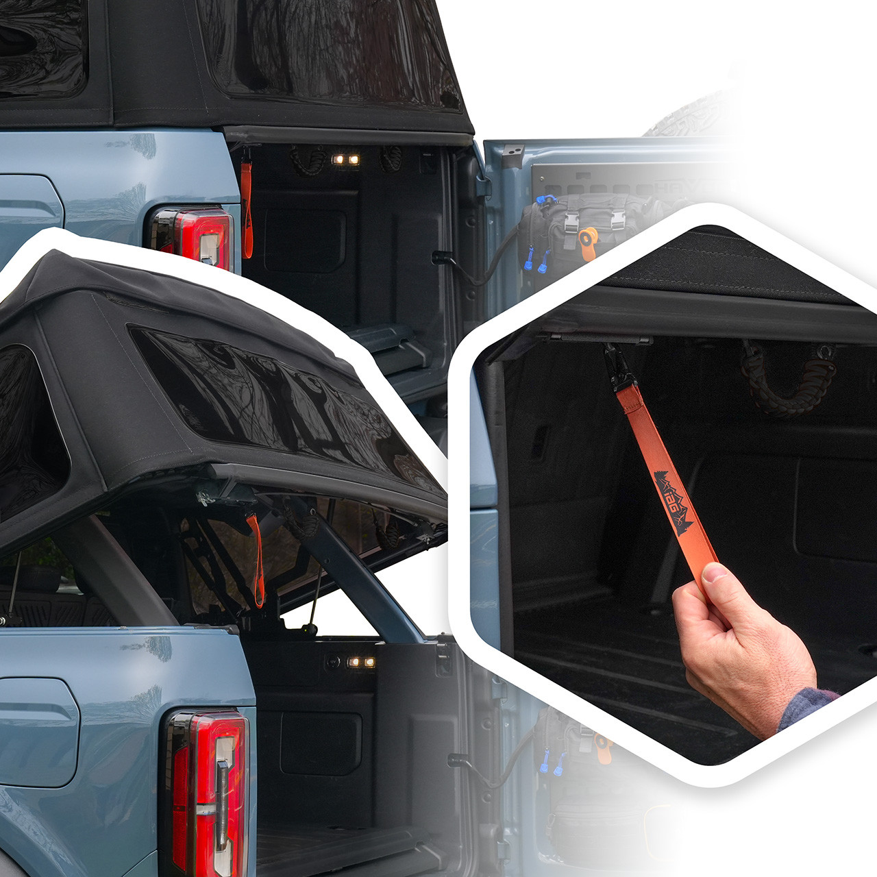 IAG V2 EZ-Pull For 2021-25 Ford Bronco 4 Door Models With Soft Top 