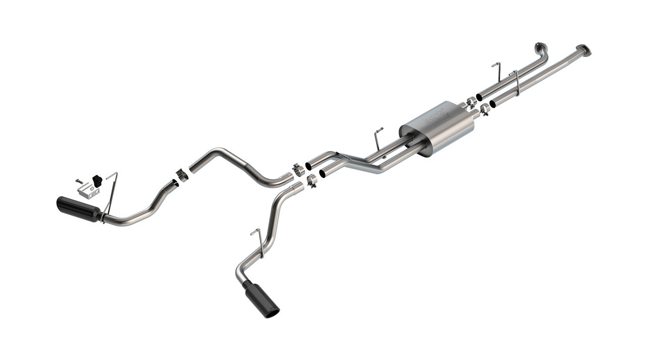 Borla 07-08 Toyota Tundra 5.7L ATAK Cat-Back Exhaust - 4in Black Chrome - 141022BC