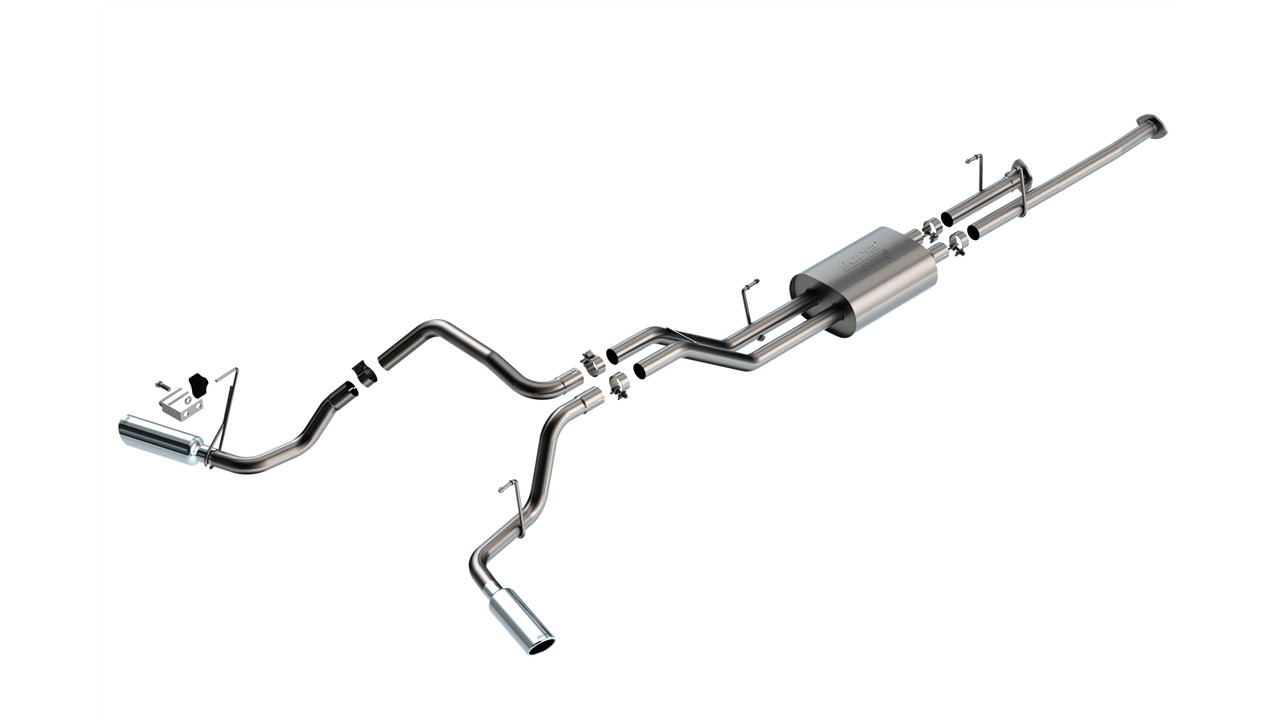 Borla 09-21 Toyota Tundra 5.7L ATAK Cat-Back Exhaust - 4in Stainless Tips - 141024