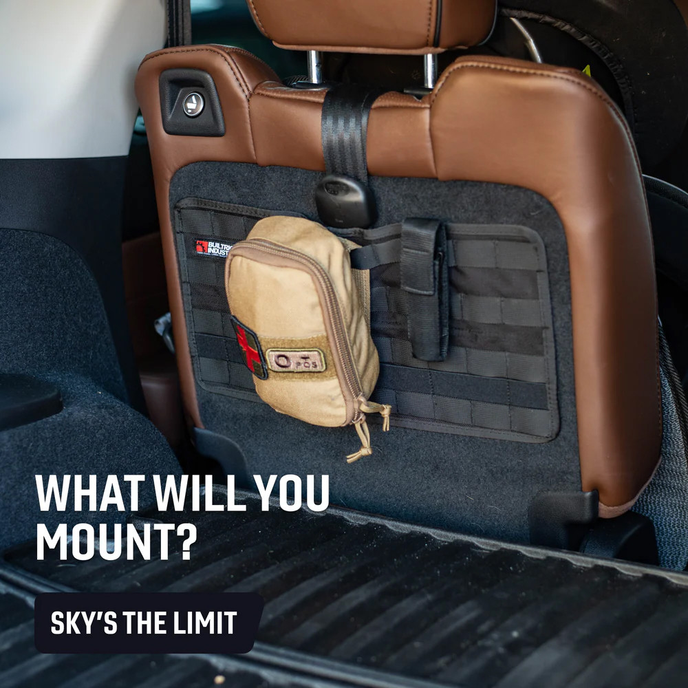 BuiltRight Industries Velcro Tech Panel - Black , 6pc+ Kit - Mounting Options