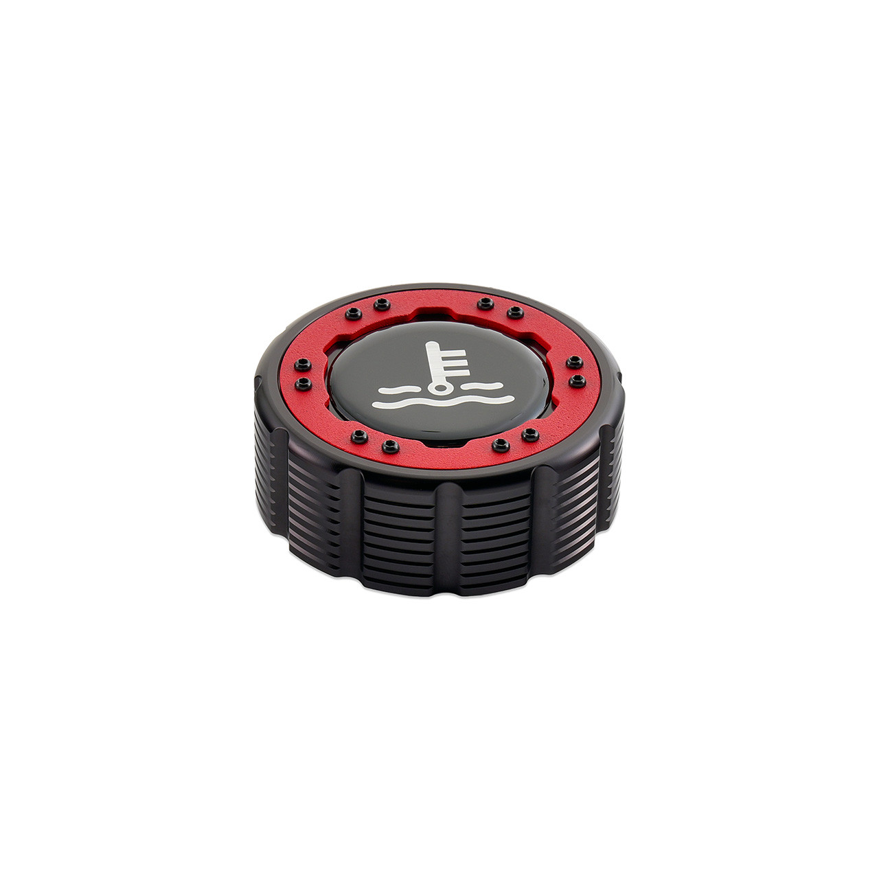 IAG Off-Road Beadlock Coolant Cap For 2021+ Ford Bronco, 15+ F-150, 19+ Ranger - Red