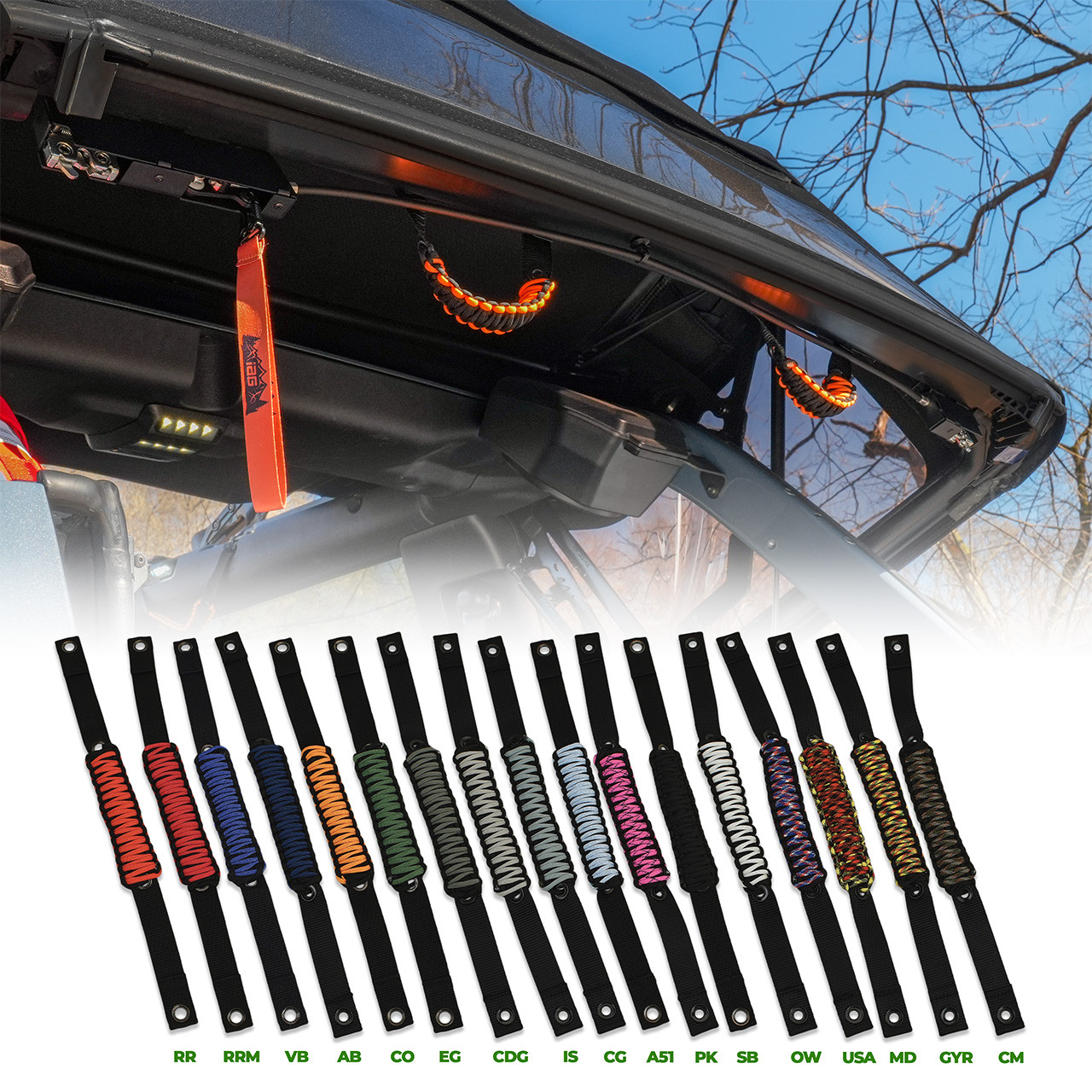 IAG Off-Road EZ-Lift® & V2 EZ-Pull Combo Kit - Paracord Handle Colors - Available Separately