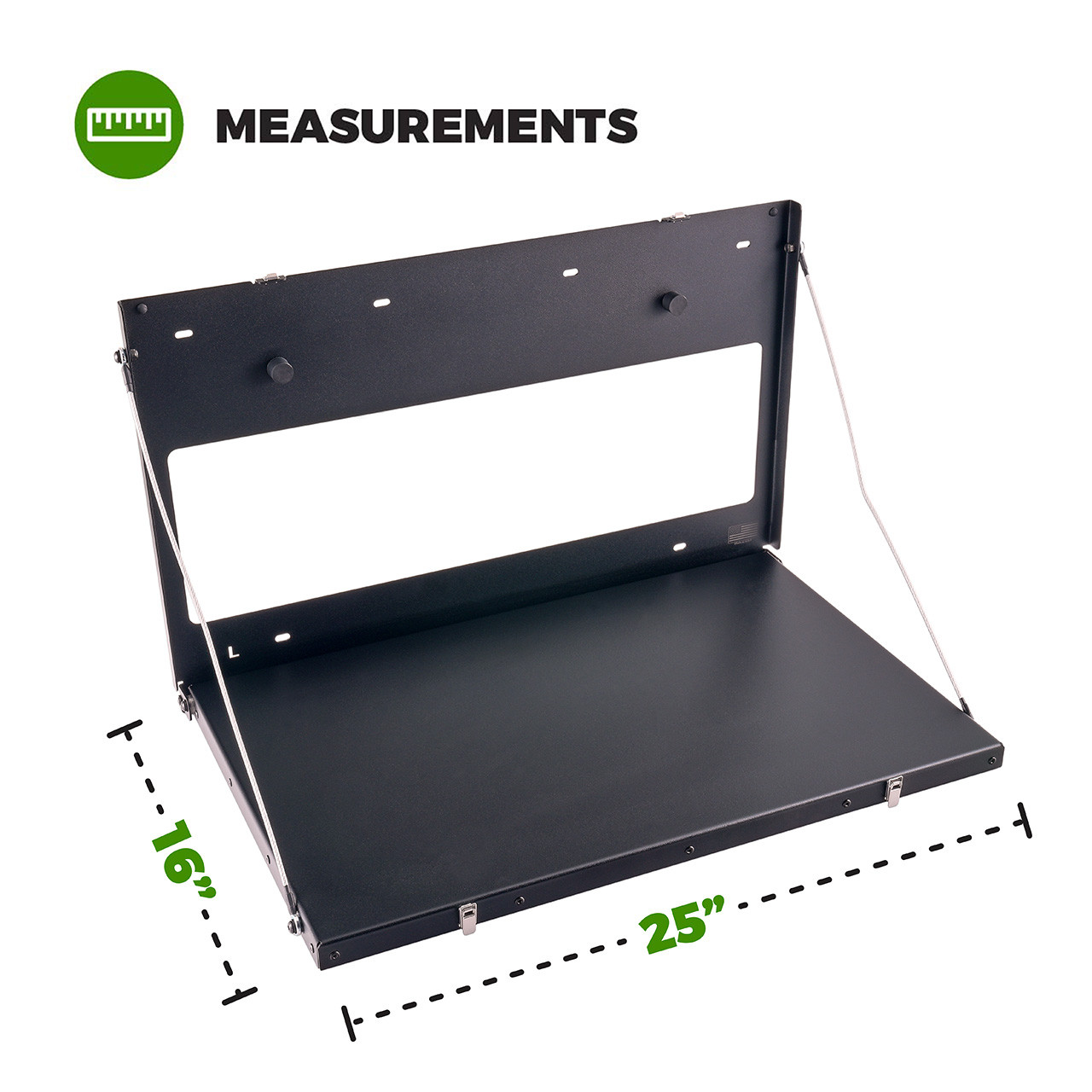 IAG Off-Road Base Camp Tailgate Table For 2021+ Ford Bronco - Dimensions