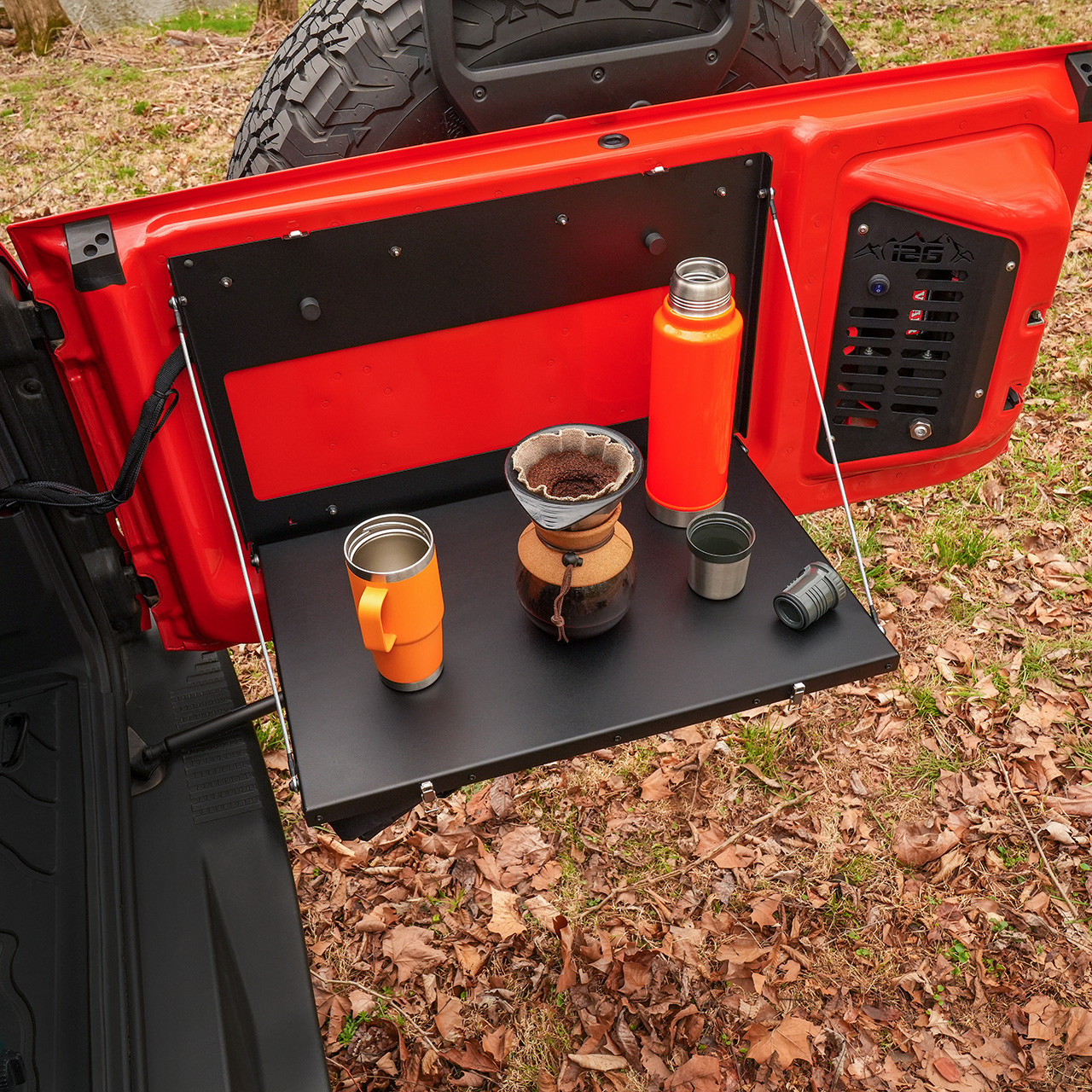 IAG Off-Road Base Camp Tailgate Table For 2021+ Ford Bronco - Installed 1