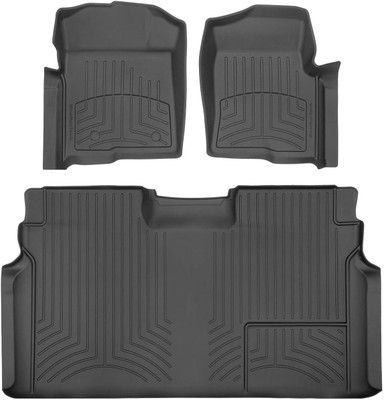 WeatherTech 2010 Ford F-150 Front and Rear FloorLiner HP - Black - 446111IM-441793 WeatherTech 2010 Ford F-150 Front and Rear FloorLiner HP - Black - 446111IM-441793