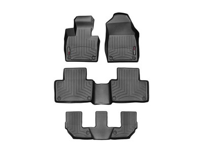 WeatherTech 2022+ Jeep Grand Wagoneer/Wagoneer 1st/2nd/3rd Row Rubber Mats - Black (8 Passenger) - 441704-1-5-6 WeatherTech 2022+ Jeep Grand Wagoneer/Wagoneer 1st/2nd/3rd Row Rubber Mats - Black (8 Passenger) - 441704-1-5-6
