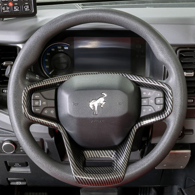 IAG I-Line Gloss Carbon Steering Wheel Accent Cover for 2021+ Ford Bronco IAG I-Line Gloss Carbon Steering Wheel Accent Cover for 2021+ Ford Bronco