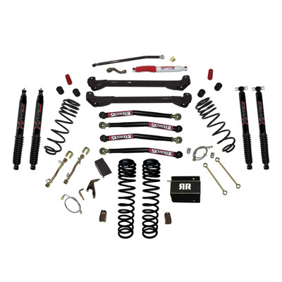 Skyjacker 97-06 Jeep TJ 4in Dual Rate Long Travel Coils Long Arm RR1 Lift Kit w/ Black Max Shocks - TJ40RR1LTK-B Skyjacker 97-06 Jeep TJ 4in Dual Rate Long Travel Coils Long Arm RR1 Lift Kit w/ Black Max Shocks - TJ40RR1LTK-B