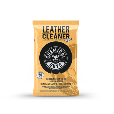 Chemical Guys Leather Cleaner Wipes - 50ct Chemical Guys Leather Cleaner Wipes - 50ct