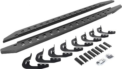 Go Rhino 2022 Toyota Tundra DC 4dr RB20 Slim Kit w/RB20 Slim Running Board + Brkts - Tex. Blk - 69443580SPC Go Rhino 2022 Toyota Tundra DC 4dr RB20 Slim Kit w/RB20 Slim Running Board + Brkts - Tex. Blk - 69443580SPC