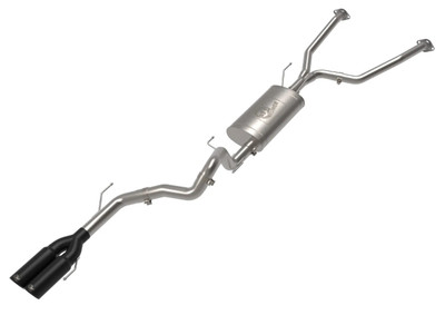 aFe Vulcan Series 2-1/2 IN to 3 IN 304 Stainless Steel Cat-Back Exhaust System For 2023+ Toyota Sequoia - Black Tip