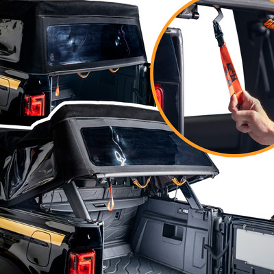 IAG EZ-Pull  Soft Top Release For 2021-24 Ford Bronco 4 Door With Soft Top IAG EZ-Pull  Soft Top Release For 2021-24 Ford Bronco 4 Door With Soft Top