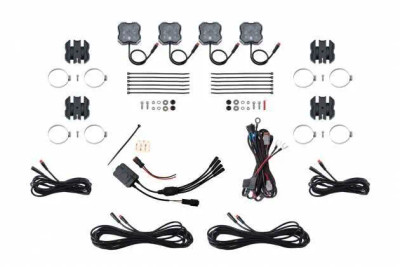 Diode Dynamics Stage Series SXS Rock Light Installer Kit RGBW M8 (4-pack) - DD7751 Diode Dynamics Stage Series SXS Rock Light Installer Kit RGBW M8 (4-pack) - DD7751