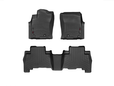 WeatherTech Front & Rear Floorliner Toyota 4Runner - Black - 444931IM-442862