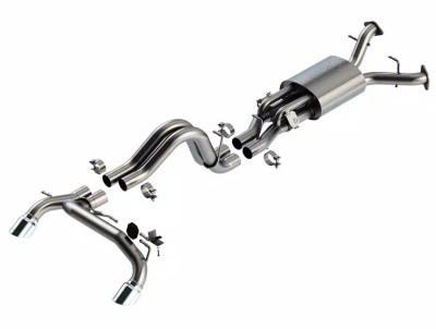 Borla 22-24 Ford Bronco Raptor V6 Turbo AT 2WD / 4WD ATAK Catback Exhaust w/ 4in Chrome Tips - 140934 Borla 22-24 Ford Bronco Raptor V6 Turbo AT 2WD / 4WD ATAK Catback Exhaust w/ 4in Chrome Tips - 140934