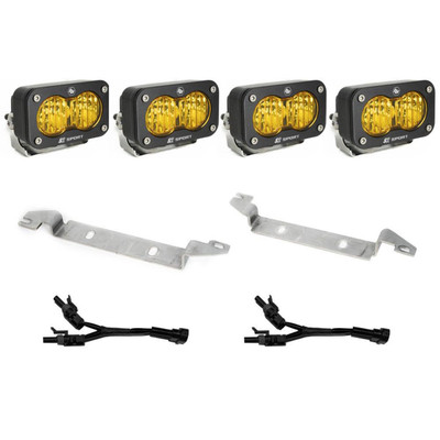 Baja Designs 2024+ Toyota Tacoma S2 Sport Dual Fog Pocket Light Kit - Baja Amber - 448259 Baja Designs 2024+ Toyota Tacoma S2 Sport Dual Fog Pocket Light Kit - Baja Amber - 448259
