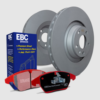 EBC S12 Redstuff Ceramic Front Brake Pads and RK Front Rotors Kit For 2020-23 Subaru Outback