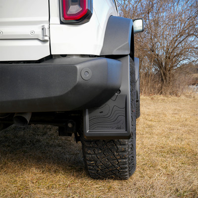 IAG Trail Shield Adjustable Mud Flaps Rear Set Only For 2021+ Ford Bronco IAG Trail Shield Adjustable Mud Flaps Rear Set Only For 2021+ Ford Bronco