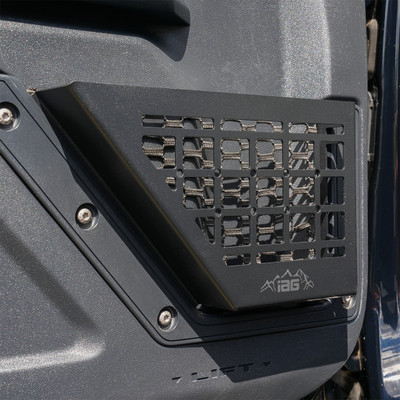 IAG Front Door Bin Black Steel Molle 2021+ Ford Bronco IAG Front Door Bin Black Steel Molle 2021+ Ford Bronco