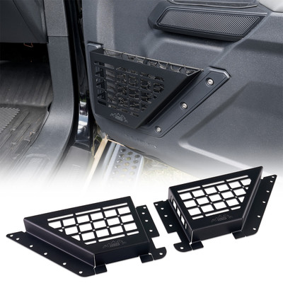 IAG Front Door Bin Black Steel Molle 2021+ Ford Bronco IAG Front Door Bin Black Steel Molle 2021+ Ford Bronco