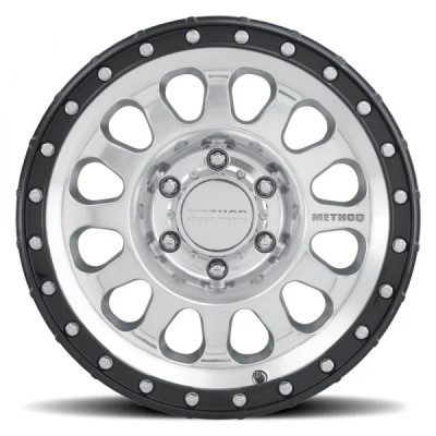 Method MR315 18x9 +18mm Offset 8x170 130.81mm CB Polished Wheel - Gloss Black Lip - MR315890871718