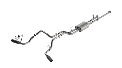 Borla 09-21 Toyota Tundra 5.7L ATAK Cat-Back Exhaust - 4in Black Chrome Tips - 141024BC