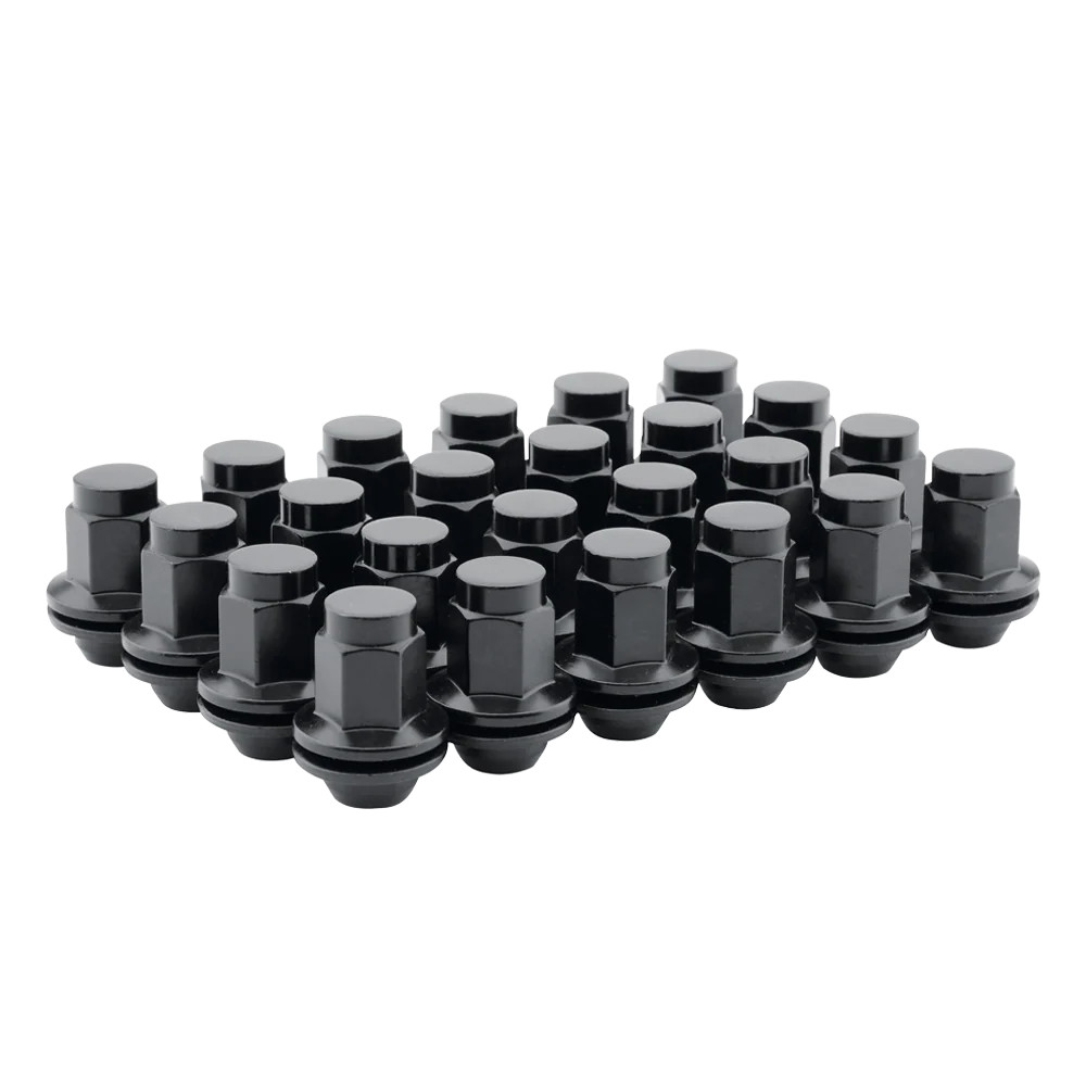 Method Lug Kit - M14X1.5 - Mag Shank - Black - Dually (Sprinter) - 24 Nuts - LK-M1415-44-24B