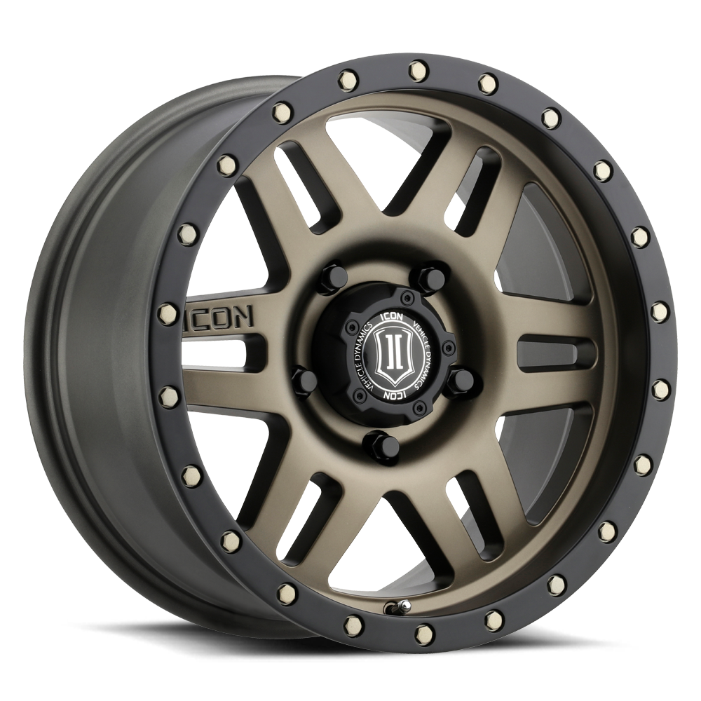 ICON Six Speed 17x8.5 5x150 25mm Offset 5.75in BS 116.5mm Bore Bronze Wheel - 1417855557BR