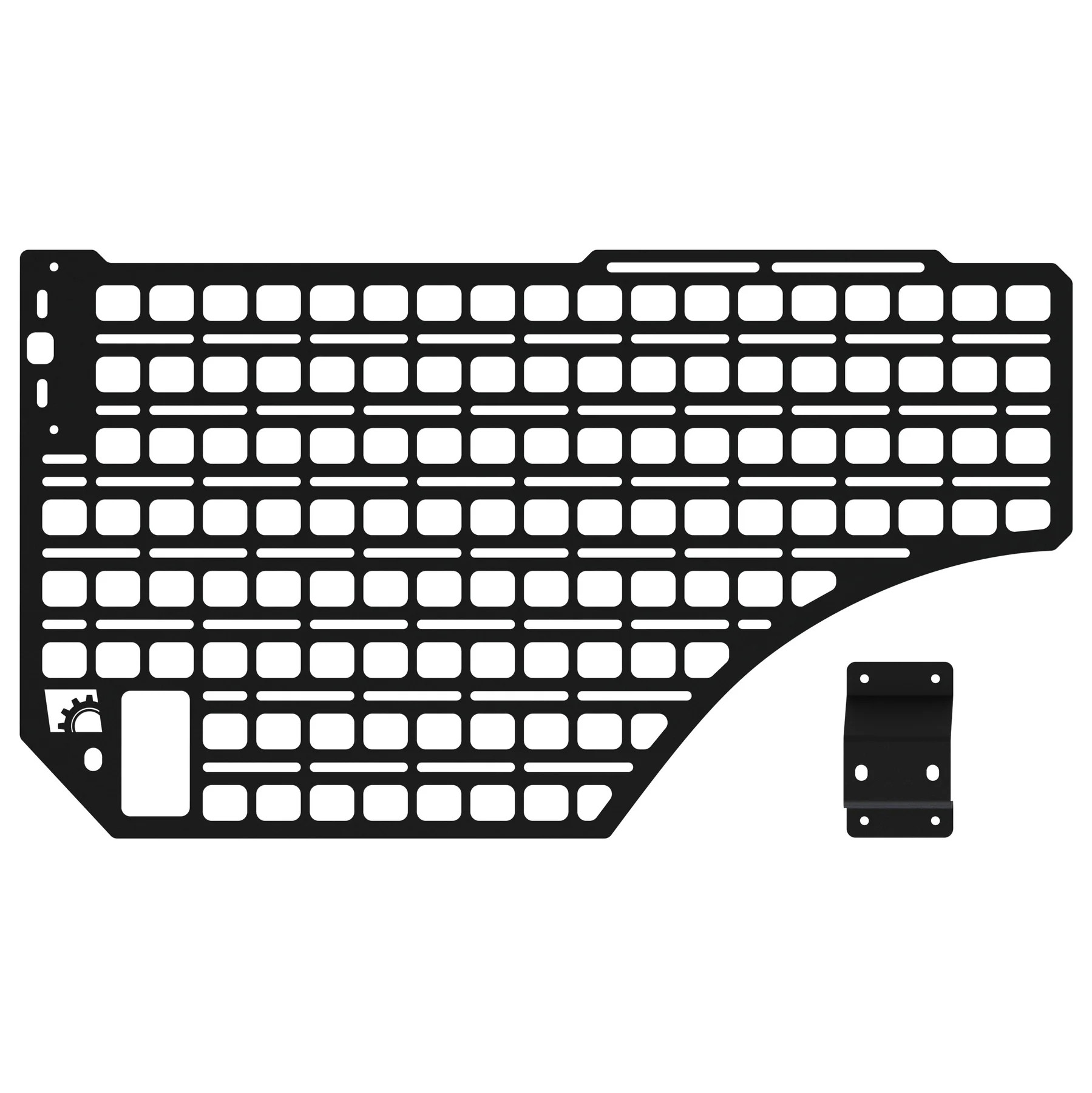 BuiltRight Industries 09-19 RAM 1500/2500 Any Bed Bedside Rack System - Driver/Passenger Rear Panel