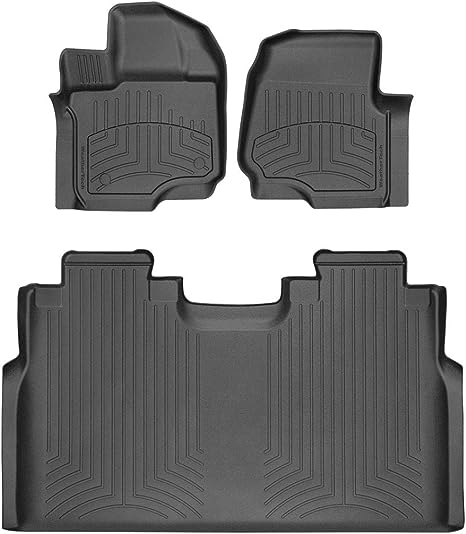 WeatherTech 15 Ford F-150 (Supercrew and Supercab Only) Front and Rear FloorLiners - Black - 44697-1-2IM
